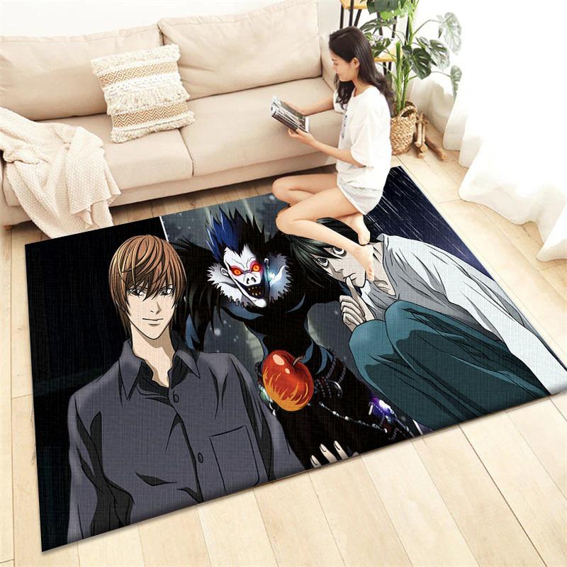 Death Note HD Printed Carpet Living Room Home Decor Sofa Table Rug Anti Slip Chair Cushion Lounge Mat Picnic Camping  Ar