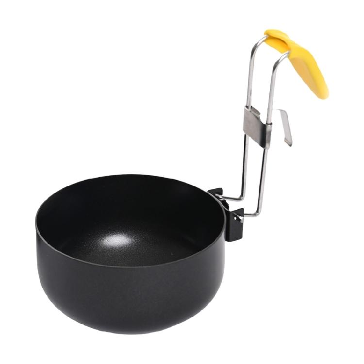 

Kitchen Eggs Poacher Pan with Folding Handle Eggs Boiling Molds Metal Texture Suitable for Kitchen Space Saving Storage