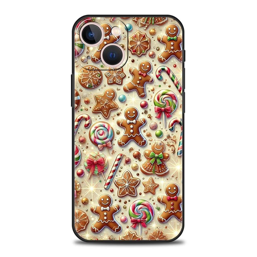 

Чехол для телефона на Новый год и Рождество для iPhone 17 16 15 14 13 12 Pro Max 11 Pro Max 17 AIR Plus Ударопрочный Мягкий ТПУ Корпус Capas iPhone 16Pro Max