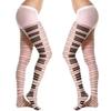 Women Sexy Piano Stockings Female Black White Thigh High Stocking Ultra Thin Transparent Pantyhose Free Size