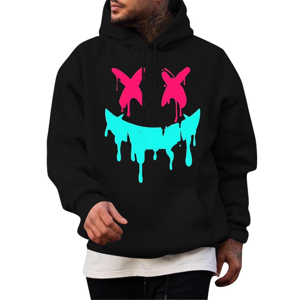 Men's Casual Hoodie Fashion Sweatshirt With Hood Leisure Tops Teenager Streetwear Fashion Long Sleeve Shirt Warm