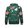 Men's Christmas Print Lined Pullover Hoodie Long Sleeve Sweatshirt