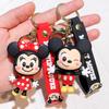 Disney Minnie Mouse Heart Pendant Keychain Mickey Mouse Heart Valentines Day Gift Travel Backpack Accessory Charm