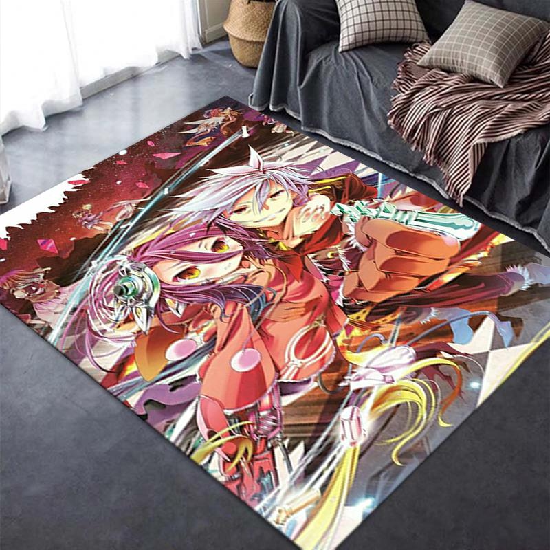 2026 NEW No Game No Life Carpet Rug for Living Room Bedroom Home Sofa Decoration,Kids play Non-slip Floor Mat