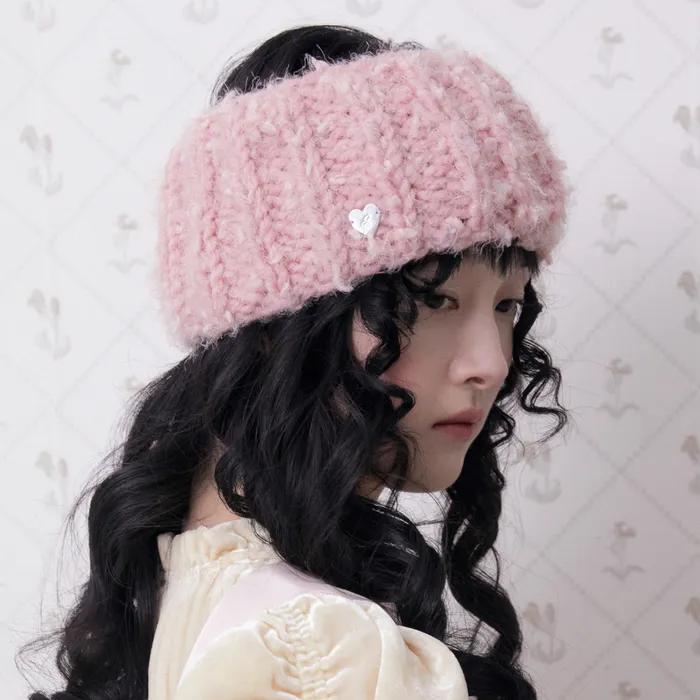 HANDMADE CROCHET HEADBAND EARWARMER (PINK)
