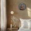 2D Round Metal Wall Art Aluminum Buddha Decor Sign For Home Office Party