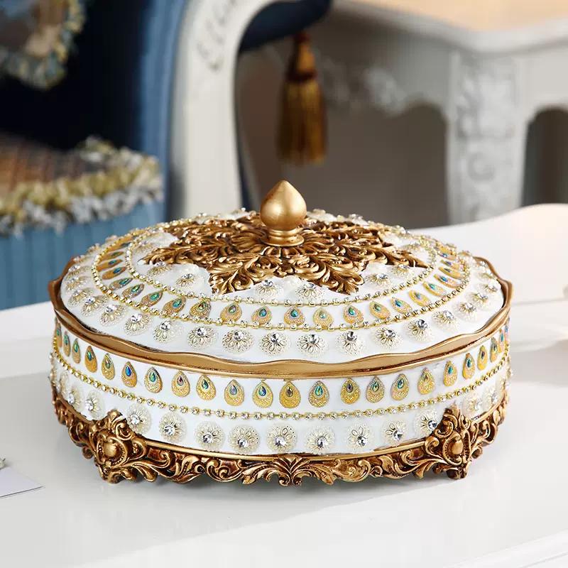 

Тарелка для сухофруктов в европейском стиле. Креативная простая тарелка для закусок с семенами дыни и фруктами с крышкой. Коробка для конфет в гостиную с орехами.