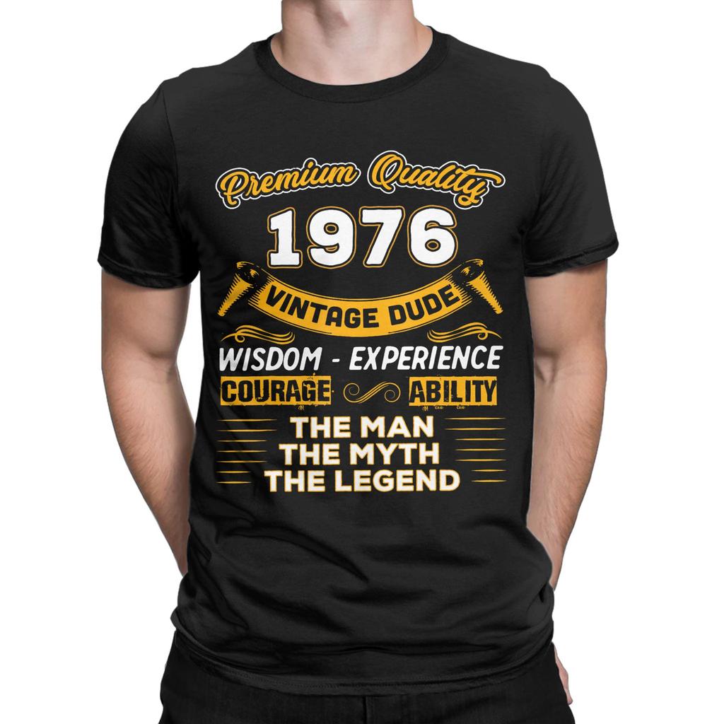 Unisex Unisexs Vintage 1976 50 Year Old Music T Shirt 50th Birthday 100 Cotton Clothing Funny Short Sleeve Tee Shirt TShirt