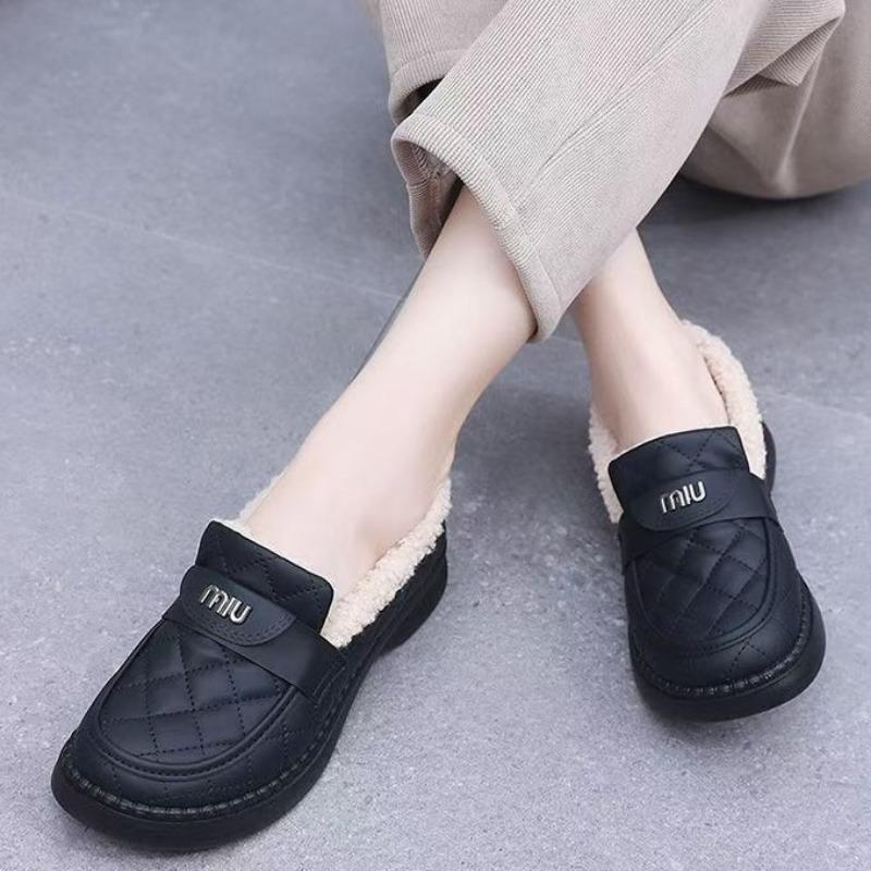 Thick-soled Non-slip Soft-soled Casual Cotton Shoes Autumn and Winter New Velvet Warm Fashion Doudou Shoes Women