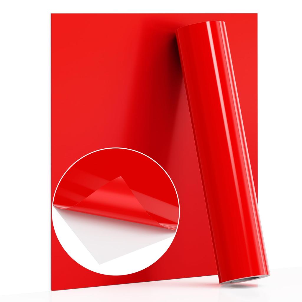 JAVIGA Glossy Red Cutting Approximately 30cm x Waterproof and for Fan Compatible with All Cutting Indoor and Outdoor Use Sheet, 180cm, Weatherproof,