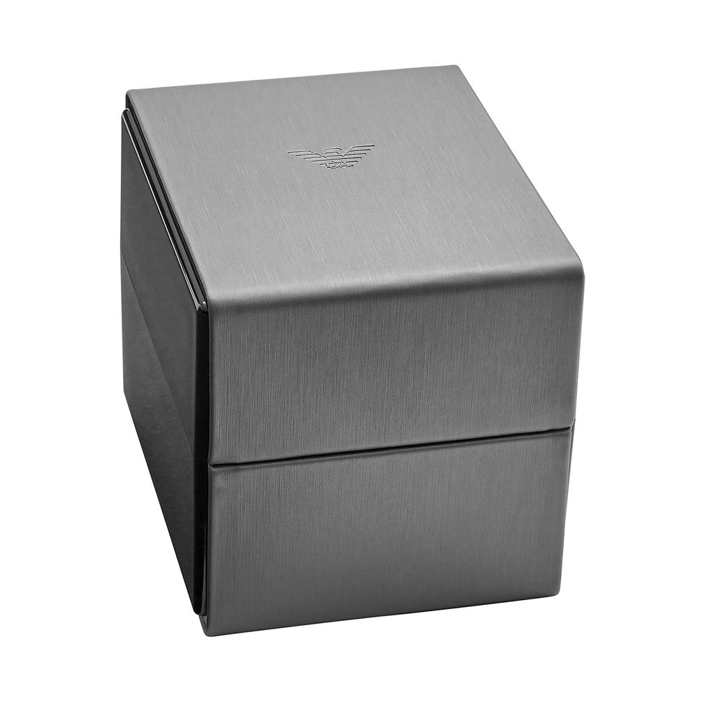 Emporio Armani Classic AR2473 Blue Leather Analog Quartz Fashion Watch Men's