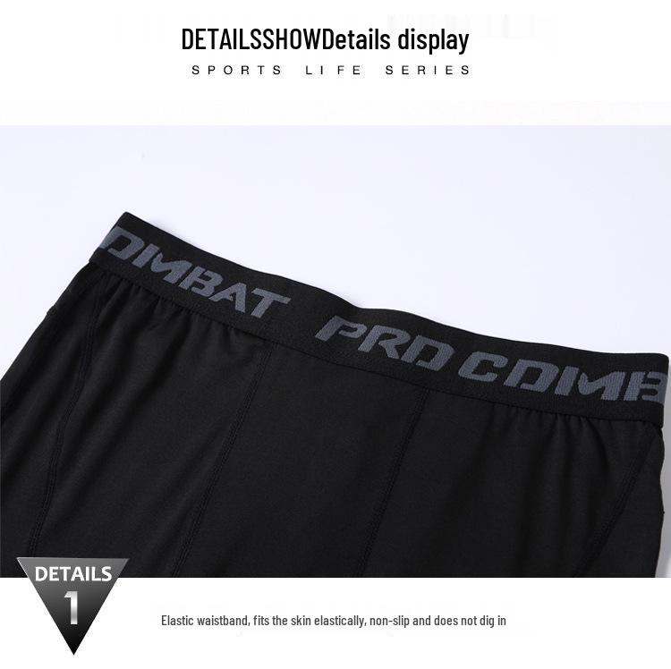 Herren Schnelltrocknende Elastische Fitness-Tights