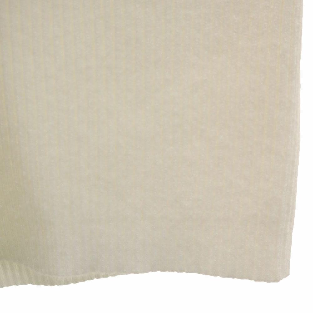 AMERI UNDRESSED Long Sleeve Mock Neck Sweater F White Rib Knit Women Used