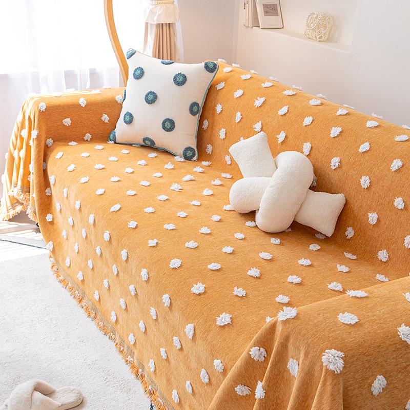 Chenille Sofa Cover Towel Four Seasons Universal All-Inclusive Sofa Cover Anti-Scratching Cushion Ins Style Sofa Cover