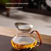 glass teapot, titanium lid