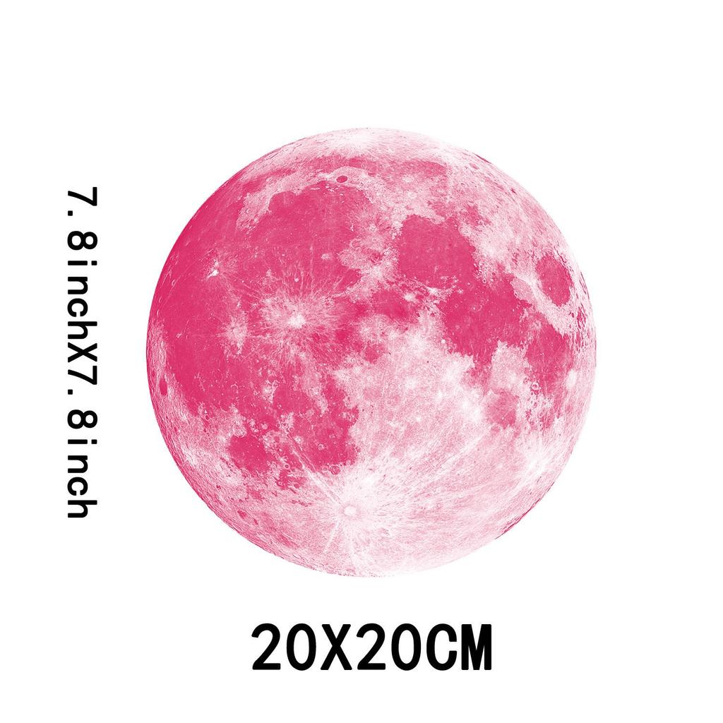 Glowing Moon & Planet Wall Stickers for Kids' Rooms