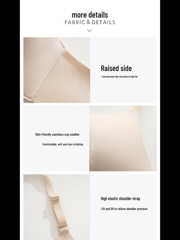 Seamless 3D Soft Support Summer Bra for Small Busts - Lifts, Gathers, and Prevents Sagging Without Steel Rings