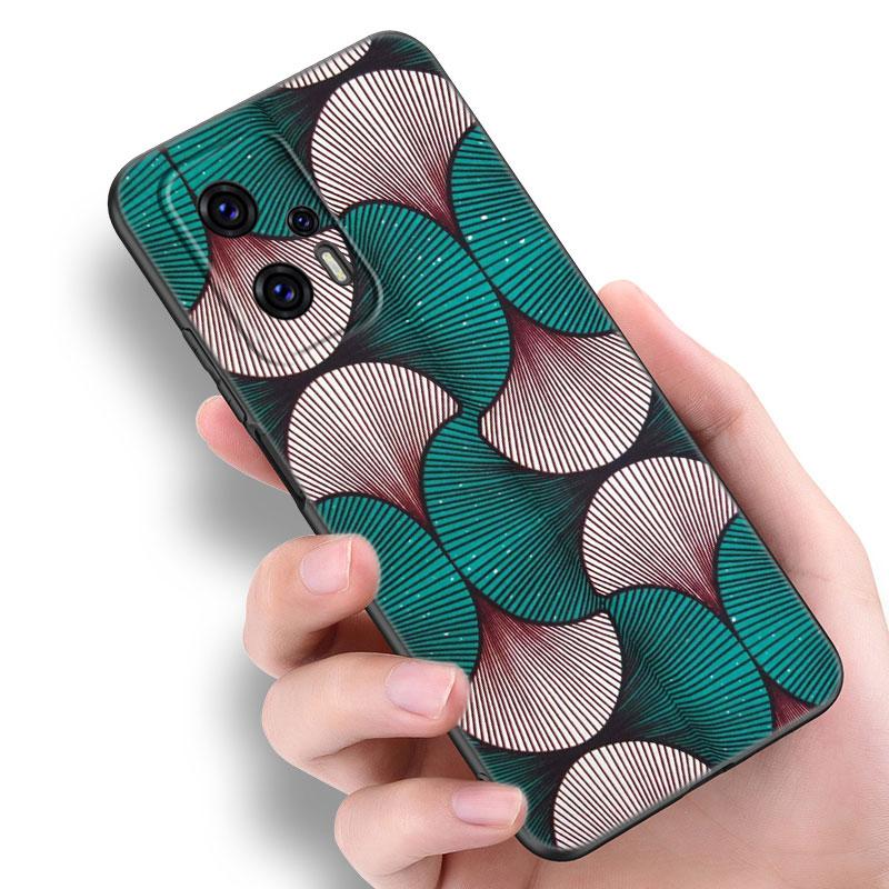 Ästhetische Afrikanische Wachsstoff Handyhülle Für Xiaomi POCO F2 F3 M2 M3 M4 X3 X4 Pro NFC F4 GT 5G F1 X2 C3 C31 C40 M5S Schwarze Hülle