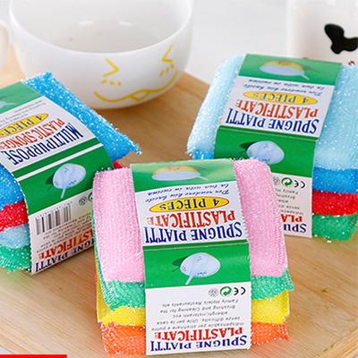 Kitchen Cleaning Made Easy with 4 Pack Sponge and Cloth Set