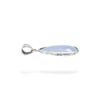 Aqua Chalcedony Handmade Pendant, 92.5% Silver Pear Pendant for Her