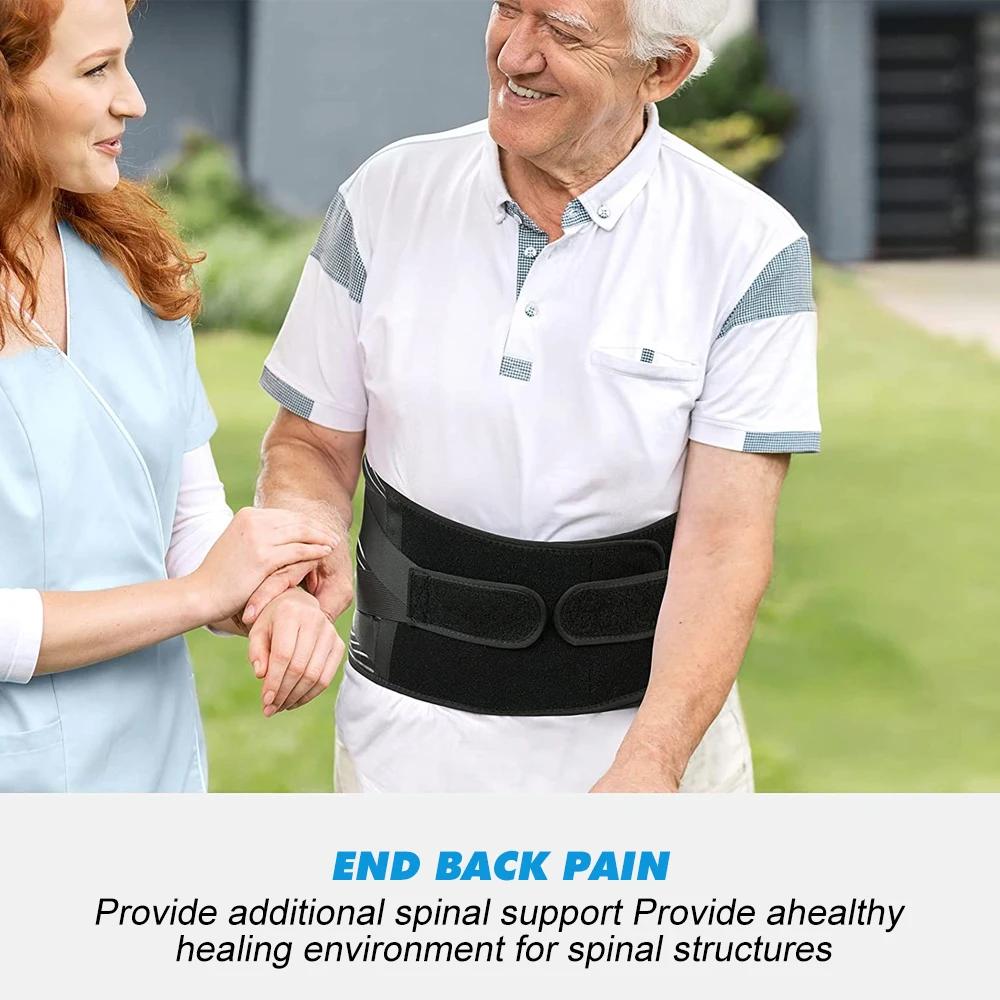 Adjustable Back Brace for Men Women Breathable Waist Lumbar Lower Back Support Belt for Sciatica Herniated Disc Scoliosis