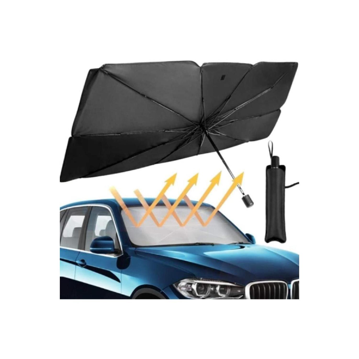 

Сонцезахисна парасолька від сонця Ally Car Sunshield Auto Sunshield(145см*79см) Чорний, сірий