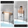 Bathroom wall mounted towel rack, bathroom decorative towel rack, towel hanging rack, roll towel storage, no drilling required