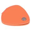 Guitar Pick Storage Bag 6 Slots Container PU Leather Metal Buckle Picks Holder Pouch for Daily Performance Use Orange