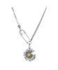 Heita Varel Silver Barrel Flower Silver Necklace