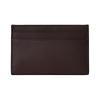 Gucci Horsebit Pattern Gold Tone Hardware Leather Card Holder Women's Dark Brown