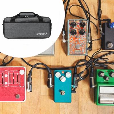 Effects Pedal Board Bag Pedalboard Zipper Pouch Double Zippers Padded Water Resistant Travel Case
