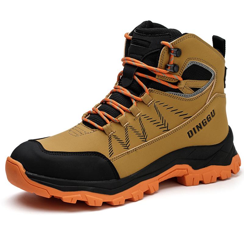 High-top Men Work Boots Steel Toe Shoes Puncture-Proof Safety Boot Protection Shoes Security Indestructible Shoes Wear-resistant