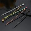 3PCS Stainless Steel Cocktail Sticks Fruit Sticks Reusable Drink Picks Toothpicks Drinks Creativity Decorate Fruit Tableware