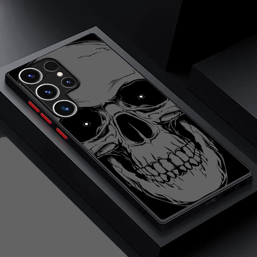 Skeleton Skull Funda Back Phone Cover Case for Samsung Galaxy S20 FE S24 Plus S25 Ultra S26 S23 FE Note 20 Ultra 10+ S21 S22