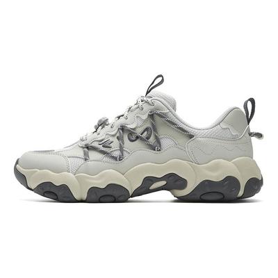 FLUID 6 Cushioning Abrasion Resistant Coverage Lightweight Low Top Chunky Sneakers Men's Gray F12M612137FSW