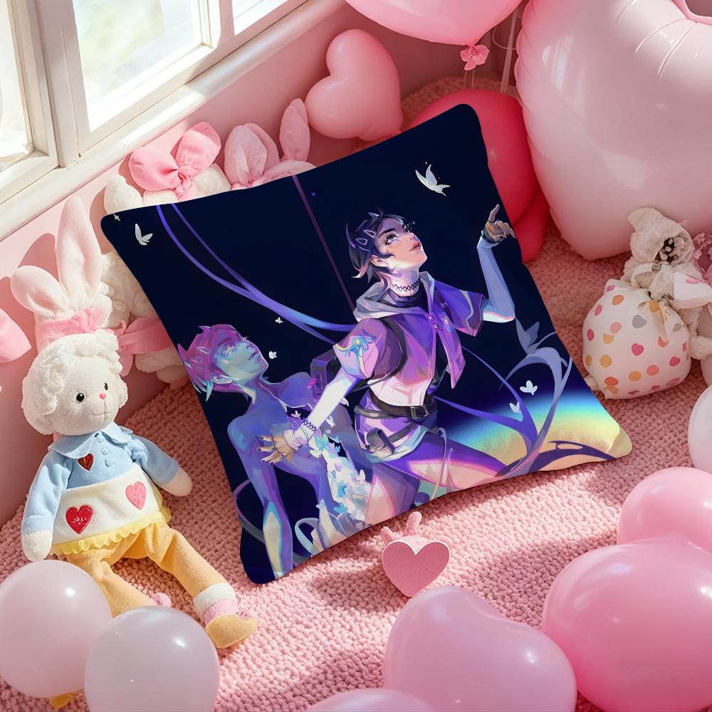 

Game VALORANT Cushion Cover Pattern Printed Pillowcase for Living Room Sofa Cushion Cover & Bedroom Decor 12x12Inch