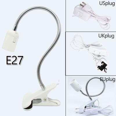 E27 400MM Flexibilní Klip Spínač LED Objímka Zásuvka Napájecí Kabel