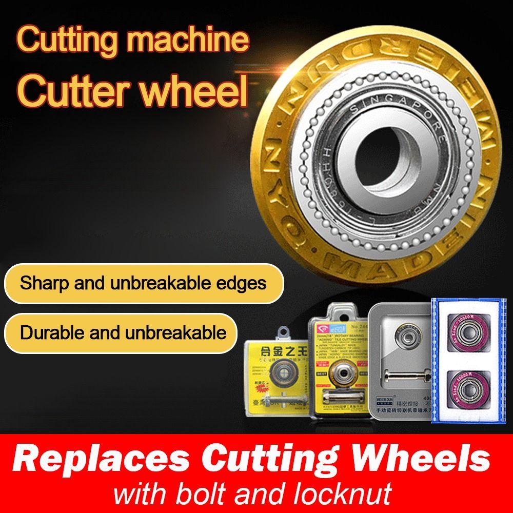 Alloy Carbide Tile Cutter Wheel Manual 22MM Tile Cutter With Bolt Lock Nut Ceramic Tile Cutter Wheel Manual Tile Cutting Machine