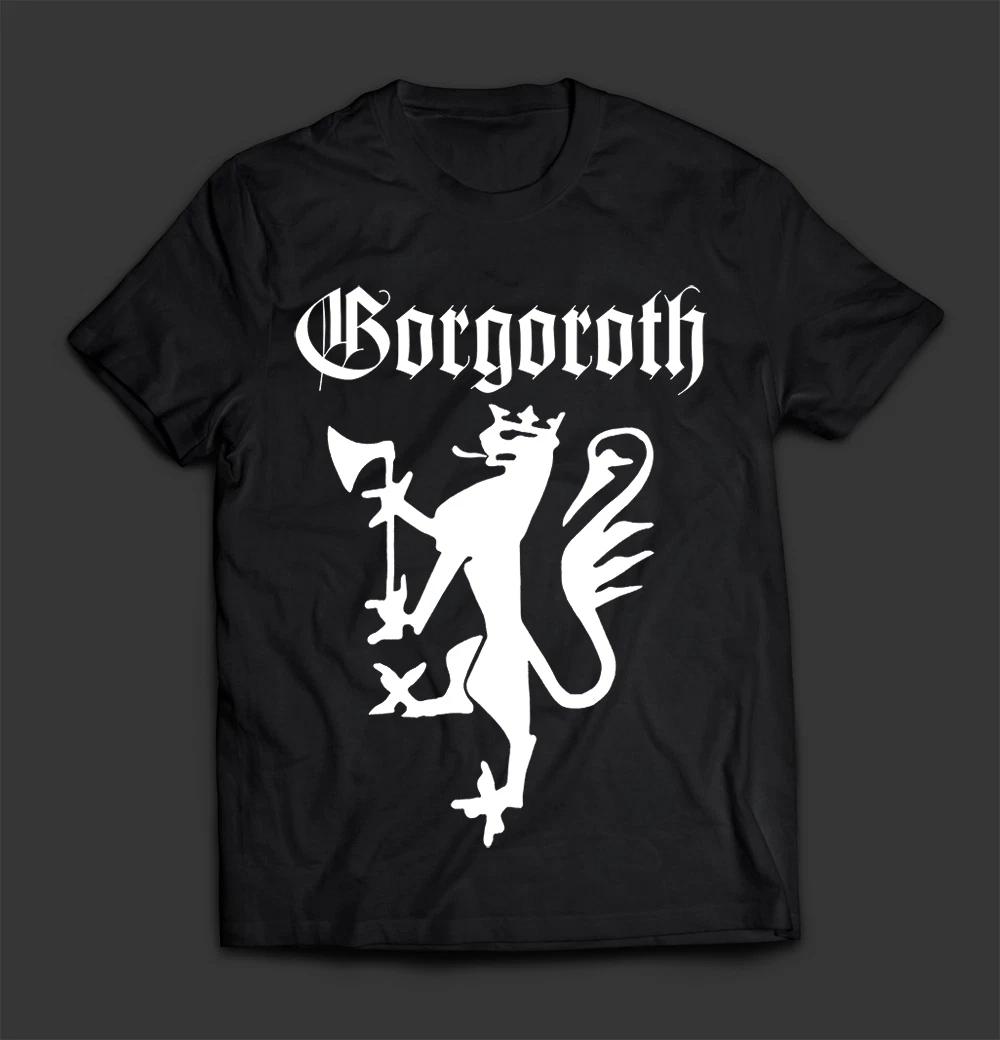 Men s and Women s T-shirts NEW Gorgoroth Band Gift For Fans Heavy Cotton Black XXXL