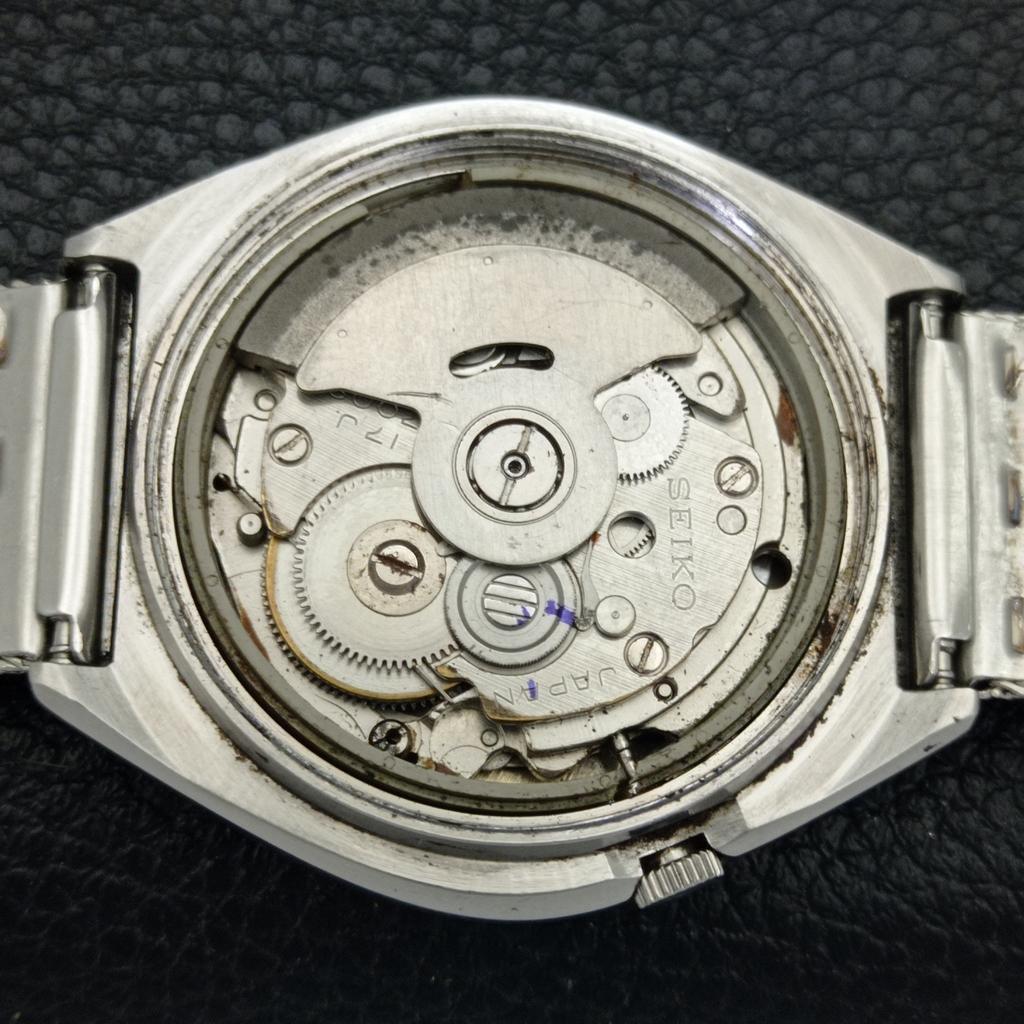 SEIKO 5 AUTOMATIC VINTAGE 7009A JAPAN MENS ARABIC BLUE DIAL WATCH a702116-5 R208-a702116