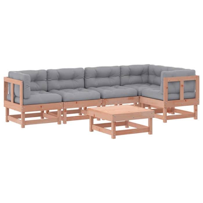 VidaXL Garden Lounge Set 6 Pcs with Cushions Solid Douglas Wood 3185988