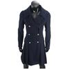 In Stock: New European/American Plus Size Women's Double-Breasted Long Wool Coat (Autumn/Winter Collection)