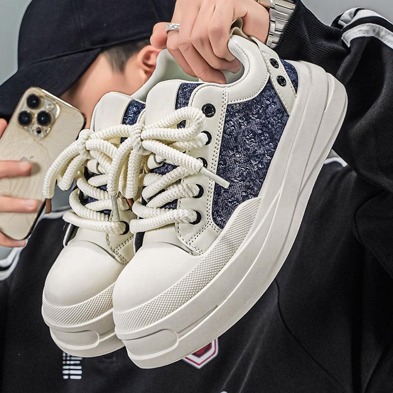 Shoes spring new simple and lightweight casual board shoes platform sports shoes ugly cute big head shoes