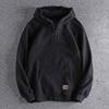 Half Zip Baggy Hoodie Men Pullover Longsleeve  Casual Hoodies Fashion Vintage Hooded Sweatshirt
