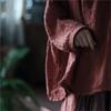 Johnature Women Vintage High Quality T-Shirts Long Sleeve Spring Solid Color Loose Women T-Shirts