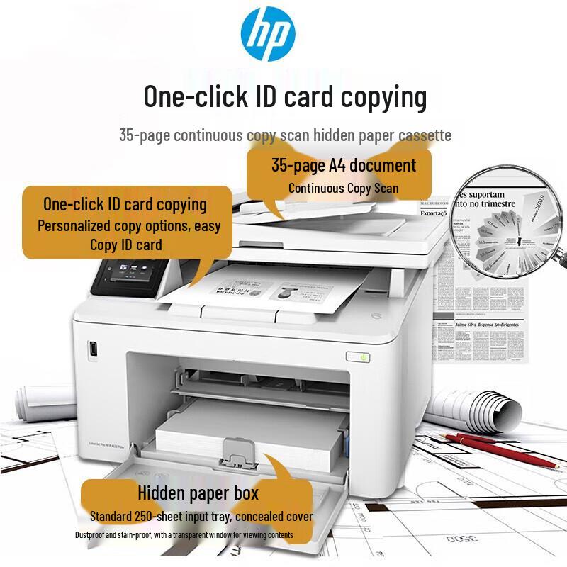 HP M227fdw Laser Wireless Duplex All-in-One Printer CN plug (adapter included)