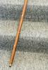 Walking Stick Black Twisted Pole With A Brass Elephant Head Comfortable Handle.