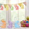 6er-Pack Oster-Themen-Schaumstoff-Hasen zum Aufhängen Funkelnde Pailletten Hasen-Ornament Festival Feiertagsdekoration für Zuhause
