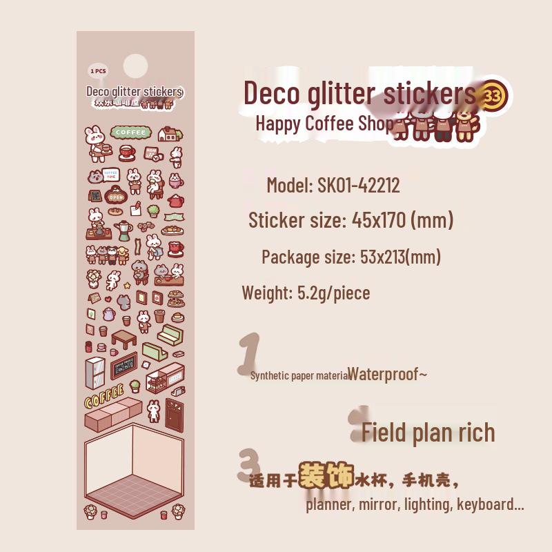 Muzili Deco Dot Stickers - Little Nose Ga - M5 Journal Decoration
