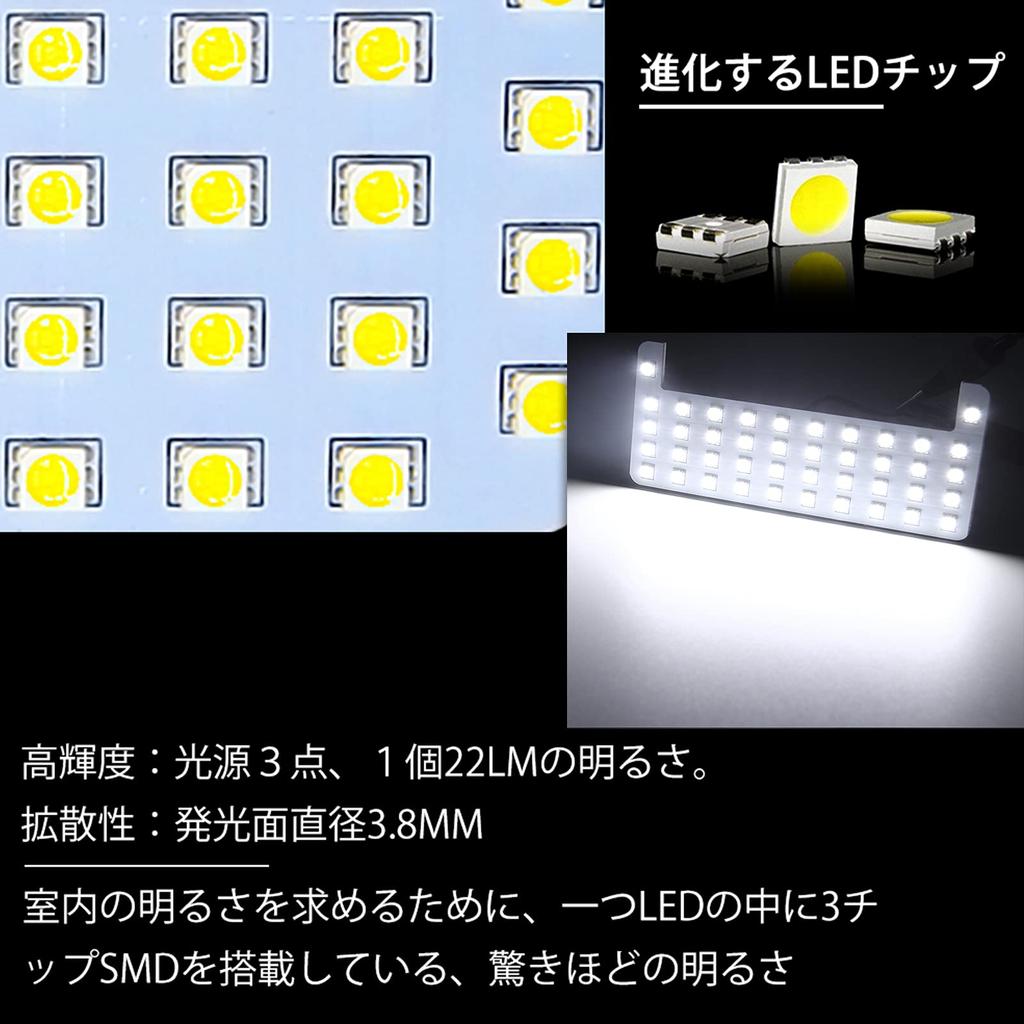 LED Room Lamp Set for Toyota Land Cruiser 150 Series White for Prado 150 Package Bright Interior Customizable Interior and Easy Installation with No